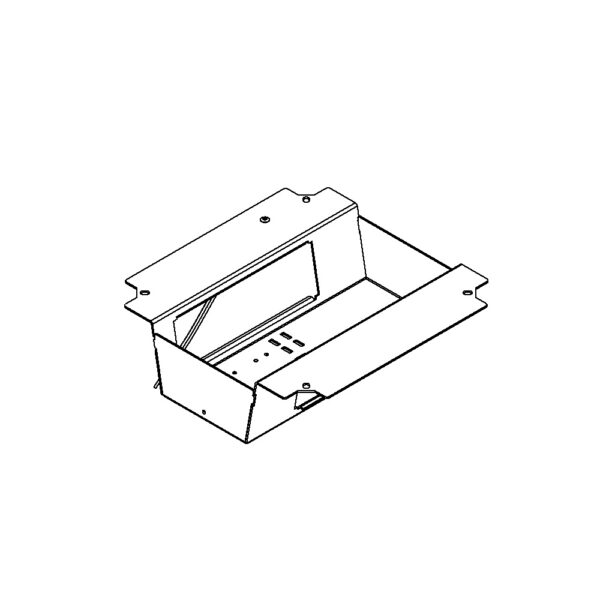 Produktbild UBD 215 240  -  Steckdoseneinsatz mit 2x 3x 45x45-Ausschnitten, leer